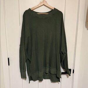 Aerie Dark Green Knit Top